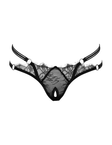 String ouvert Rio noir en dentelle - Cottelli LINGERIE  
